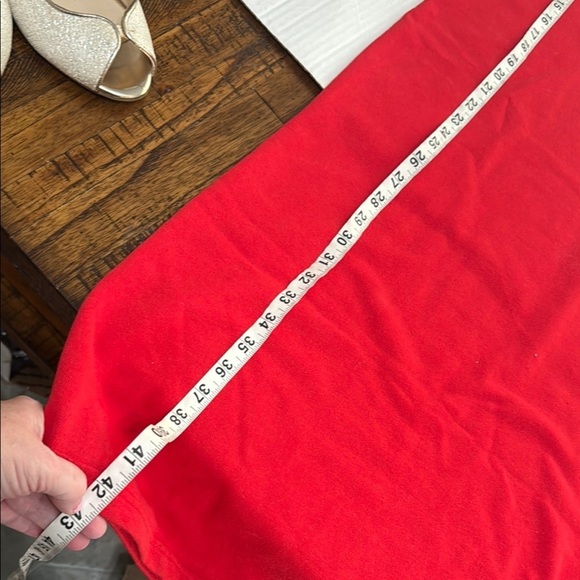 Red Crew Neck T-Shirt Dress with Short Sleeve Your Today Defines Your Future Med - Picture 7 of 8